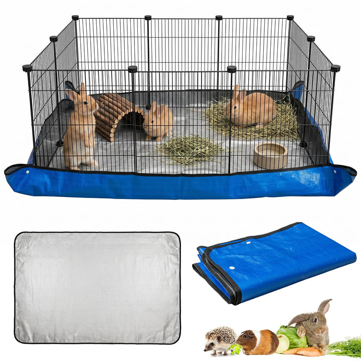 XL Unterlage für Meerschweinchen käfig - waschbar, wasserdicht | Oxford-Stoff, saugfähig, wiederverw