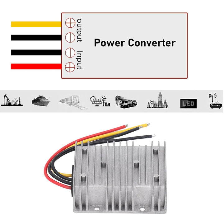 DC-Spannungsreduzierer, 570 W, Netzteilkonverter, 36 V, 48 V auf 19 V, Ausgang 30 A, IP67, Wasserdic