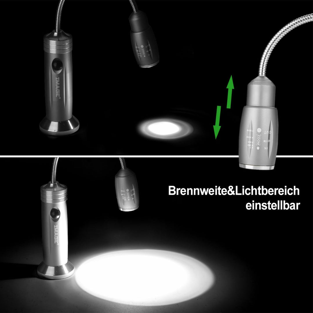IMAGE Grill Lampe 2 Stück magnetisches LED Grilllicht 360° drehbare BBQ Grillleuchte Beleuchtung für