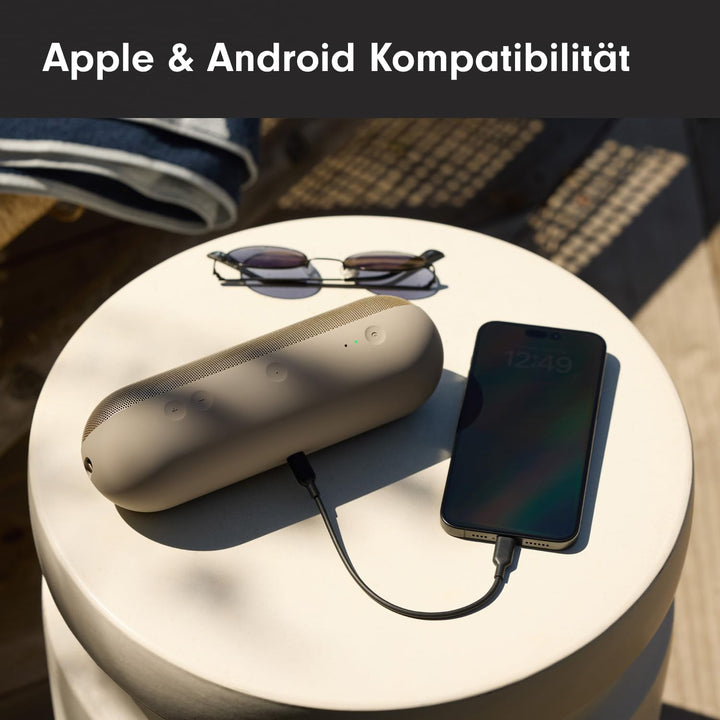 Beats Pill Tragbarer Bluetooth-Lautsprecher, Bis zu 24 Stunden Akkulaufzeit, Wasserabweisend, Kompat