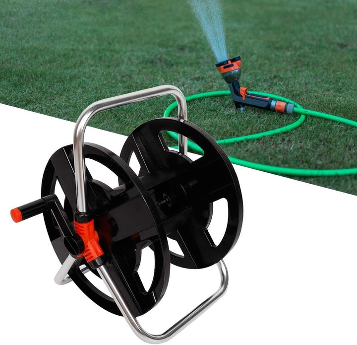 Cyrank Gartenschlauchtrommel, Wasserrohr-Autorolle, 35 Meter, Wasserrohr-Aufbewahrung, Wasserrohr-Re