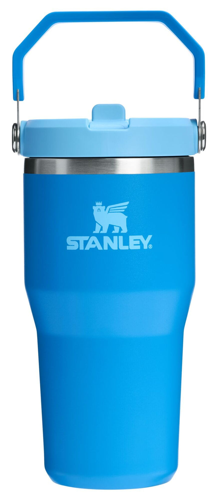 Stanley IceFlow 2.0 Trinkhalm-Becher mit Griff, 590 ml, Deckel zum Aufdrehen und hochklappbarem Stro