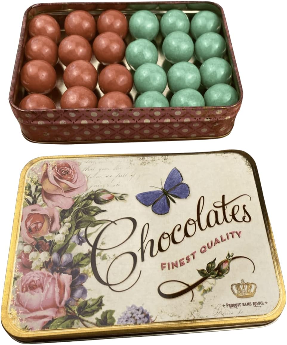 MediMuc Geschenkdose Design Nostalgia - Liebevoll gestaltete rechteckige Bonbondose - Motiv Chocolat