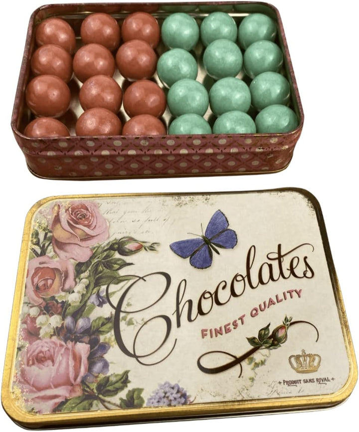MediMuc Geschenkdose Design Nostalgia - Liebevoll gestaltete rechteckige Bonbondose - Motiv Chocolat