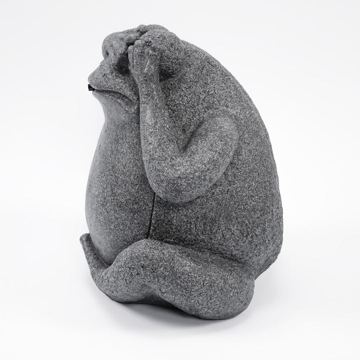 Esotec Wasserspeier-Figur Frosch sitzend EINZELFIGUR | Teichfigur Gartenstatue Gartenfigur Springbru