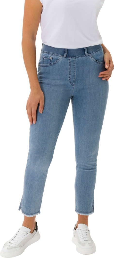 Raphaela by Brax Damen Lavina Fringe Light Denim Jeans 36 Bleached,slightlyused&buffies, 36 Bleached
