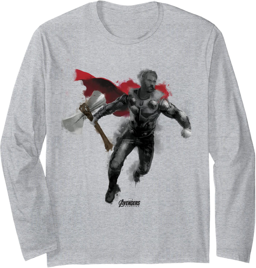 Marvel Avengers Endgame Thor Spray Paint Langarmshirt