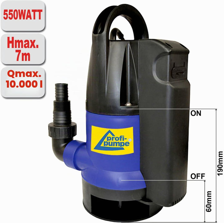 Schmutzwasserpumpe Tauchpumpe Dirt-Star-Extra-SS 550 als Gartenpumpe zum Bewässern und als Kellerpum