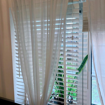 PVC Jalousie in Holzoptik | Rollos & Jalousien Jalousien in Wood-Optik | Fauxwood Jalousie | 50 mm L