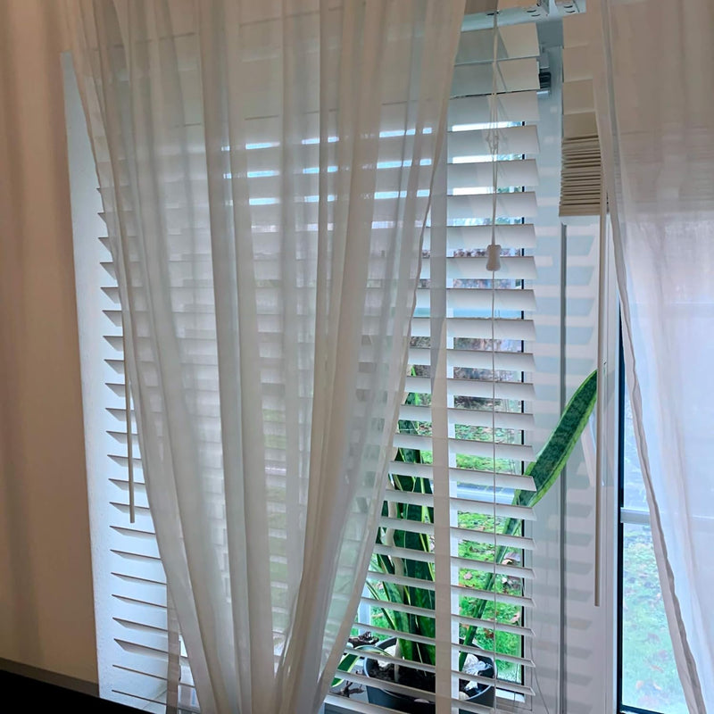 PVC Jalousie in Holzoptik | Rollos & Jalousien Jalousien in Wood-Optik | Fauxwood Jalousie | 50 mm L