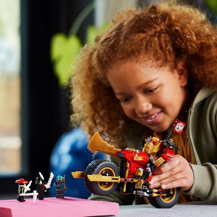 LEGO 71783 NINJAGO Kais Mech-Bike EVO, Aufrüstbares Ninja-Motorrad Spielzeug mit 2 Minifiguren – Kai