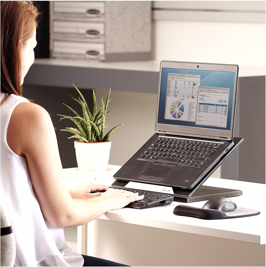 Fellowes Laptop Ständer für Home Office, für Laptops bis 17 Zoll (43,18 cm), modernes Design,ergonom