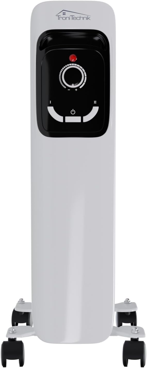 Tronitechnik® Ölradiator TT-OR 211 Elektroheizung Weiss Öl-Heizung Radiator 3 Heizstufen 11 Rippen E