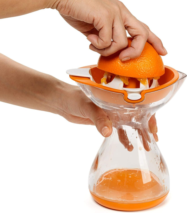 Chef´n 102-479-008 Juisester XL 2-in-1 Orangenpresse, orange-transparent