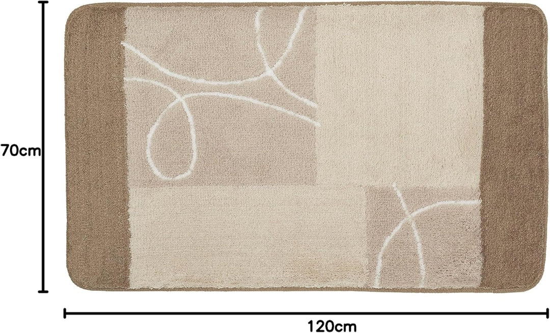 Kleine Wolke Badteppich Curly hellgrau 70 x 120 cm 70 x 120 cm Hellgrau, 70 x 120 cm Hellgrau