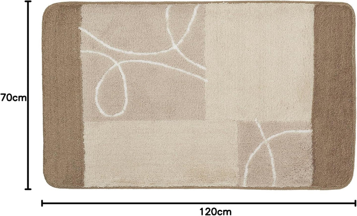 Kleine Wolke Badteppich Curly hellgrau 70 x 120 cm 70 x 120 cm Hellgrau, 70 x 120 cm Hellgrau