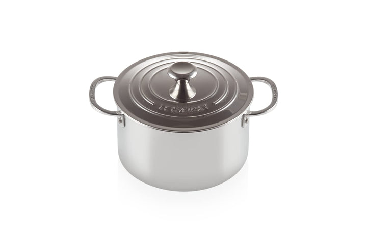 Le Creuset Fleischtopf aus 3-ply PLUS Edelstahl, 20 cm, 96600620000000, 20 cm