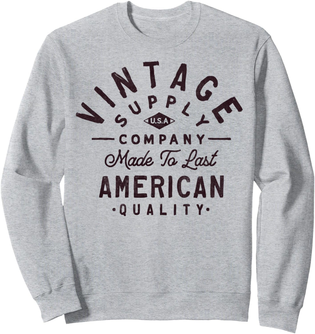 Trendy Black Vintage Company Sweatshirt