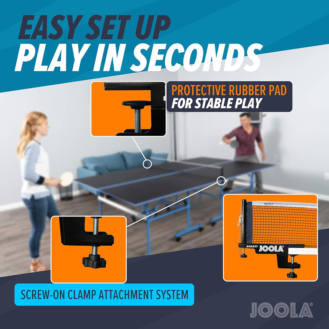 JOOLA Tischtennis-Set Team School Bundle mit Tischtennisnetz Schwarz, Bundle mit Tischtennisnetz Sch