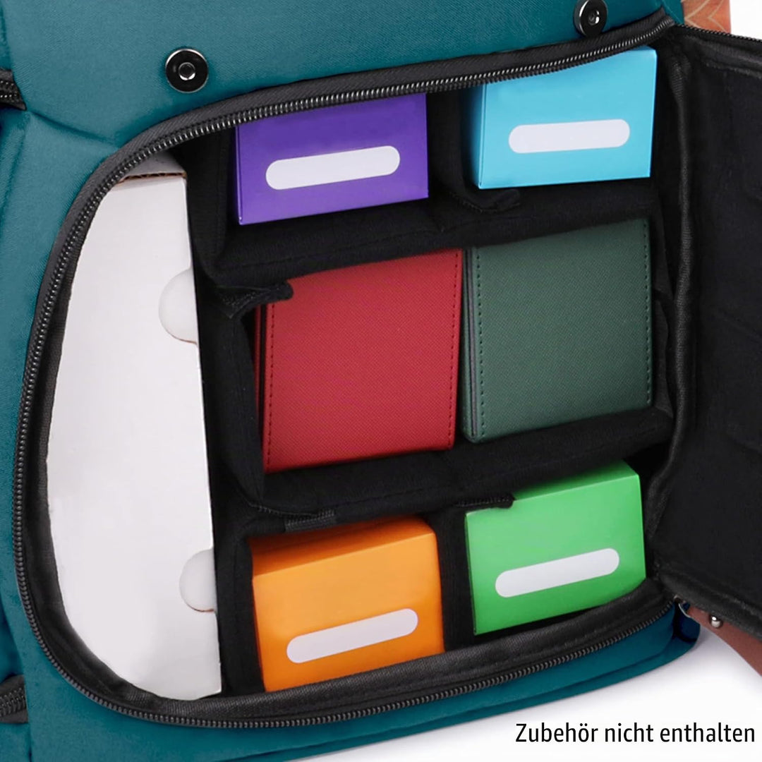 Enhance Sammelkarten-Aufbewahrungsbox-Rucksack in voller Grösse für Spielkarten – Platz für Kartenor