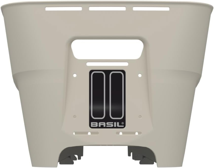 Basil Cento Neo WSL Fahrradkorb Hinten – 21L – aus Recyceltem Kunststoff – Reflektierend – 46.9x23.7