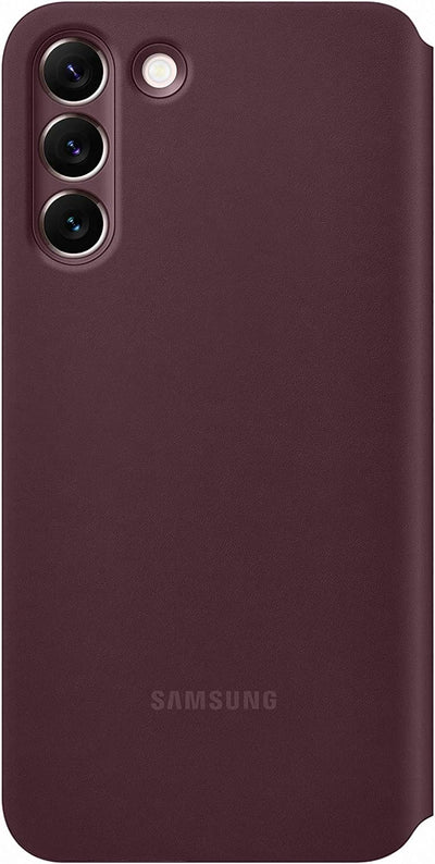 Samsung Galaxy S22 Plus Smart Clear View Cover Burgandy - EF-ZS906CEEGWW Burgunderrot, Burgunderrot