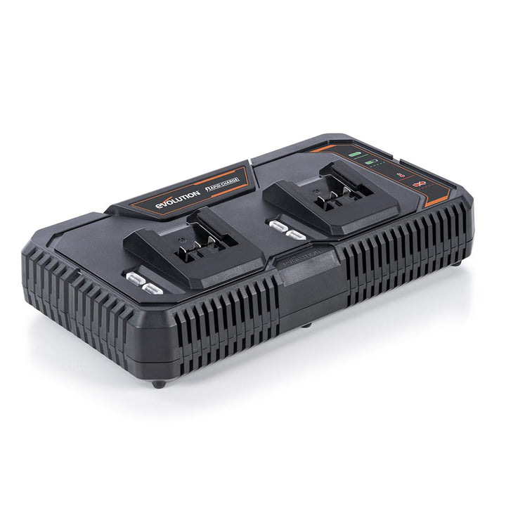 Evolution Power Tools Multi-Ladegerät für Lithium-Ionen-Akkus Ladegerät Doppelt-Ladegerät, Ladegerät