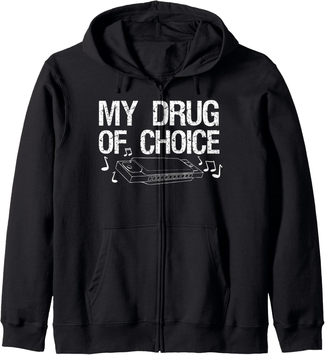 My Drug Of Choice Mundharmonika Kapuzenjacke