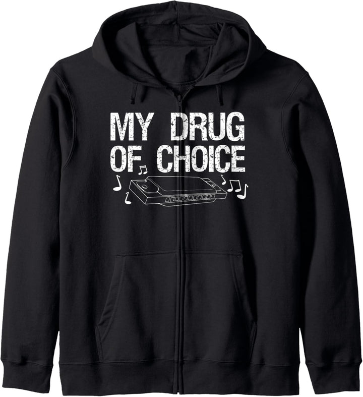 My Drug Of Choice Mundharmonika Kapuzenjacke