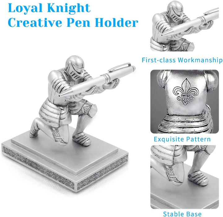 PORRASSO Stifthalter Creative Executive Cavalier Stationäre Pen Holder Desktop Feine Dekoration Büro