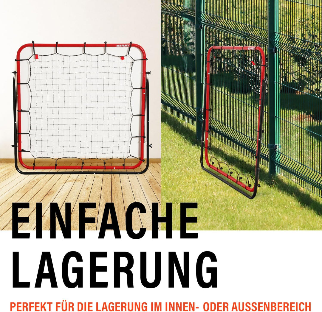 Rebounder für Fussball, 100 x 100 cm, Fussball Geschenke für alle Altersgruppen, Auch für Handball,
