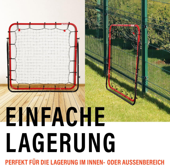 Rebounder für Fussball, 100 x 100 cm, Fussball Geschenke für alle Altersgruppen, Auch für Handball,