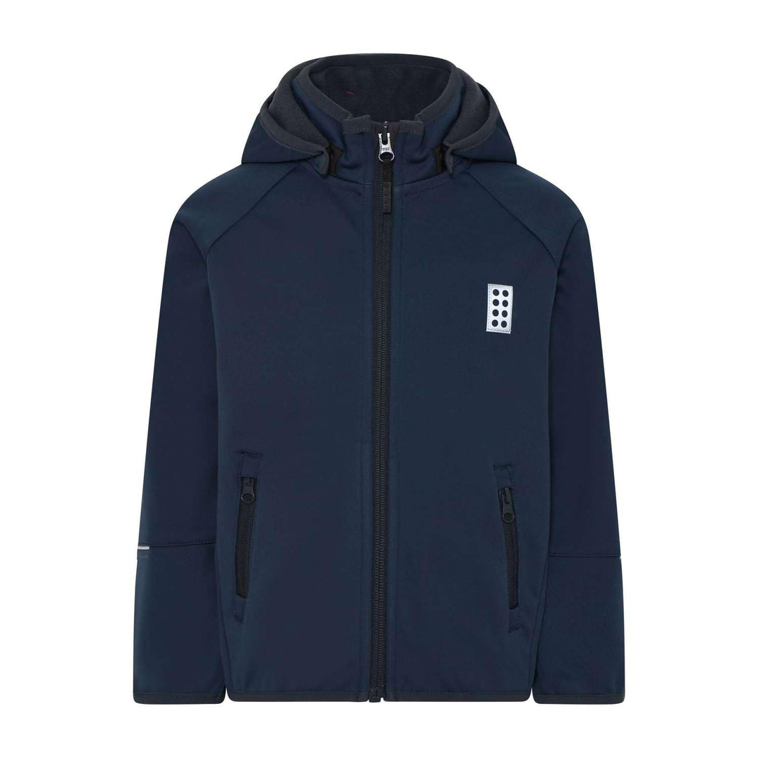 Kabooki Jungen Lego Wear Jungen Softshelljacke Wasserabweisend Winddicht Atmungsaktiv Jacke 140 Navy