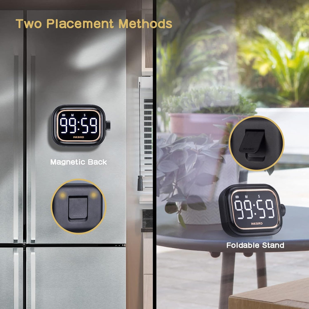 Inkbird Eieruhr, Küchentimer wiederaufladbarer 4 Stufen Alarm Produktivitäts eieruhr digital IDT-02,