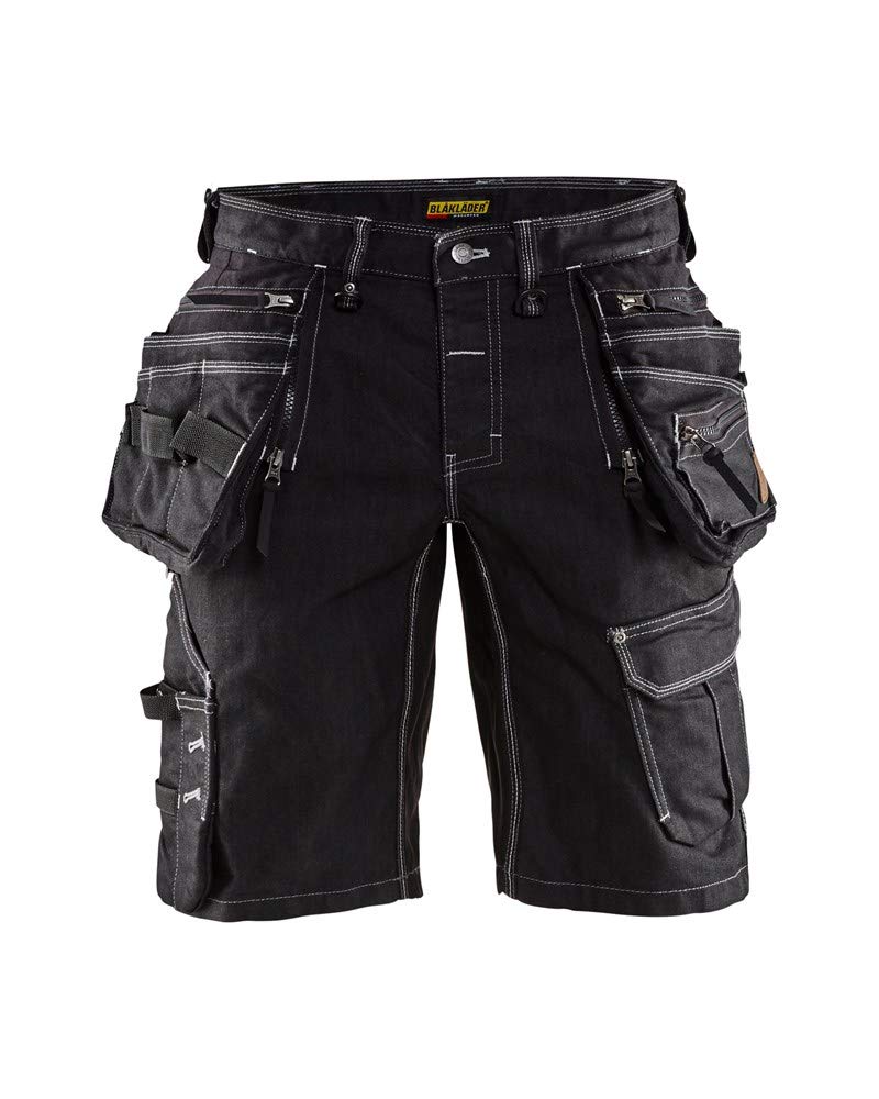 Blaklader 19921141 Handwerker-Shorts aus Stretch Cordura Denim, schwarz, Grösse: C62, C62