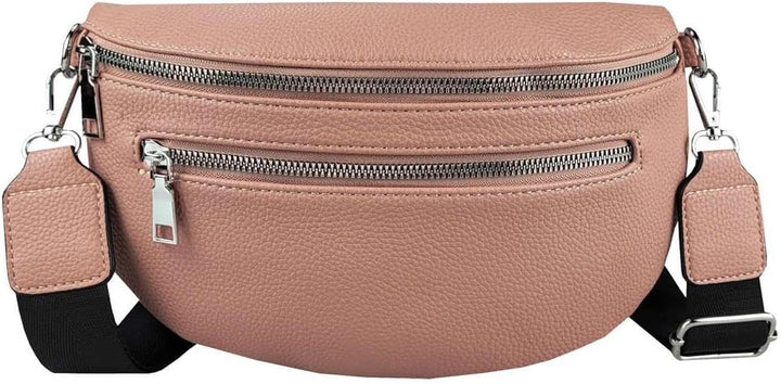 OBC Damen Tasche Gürteltasche Crossbody Leder Optik Hüfttasche Bauchtasche Umhängetasche Cross-Over