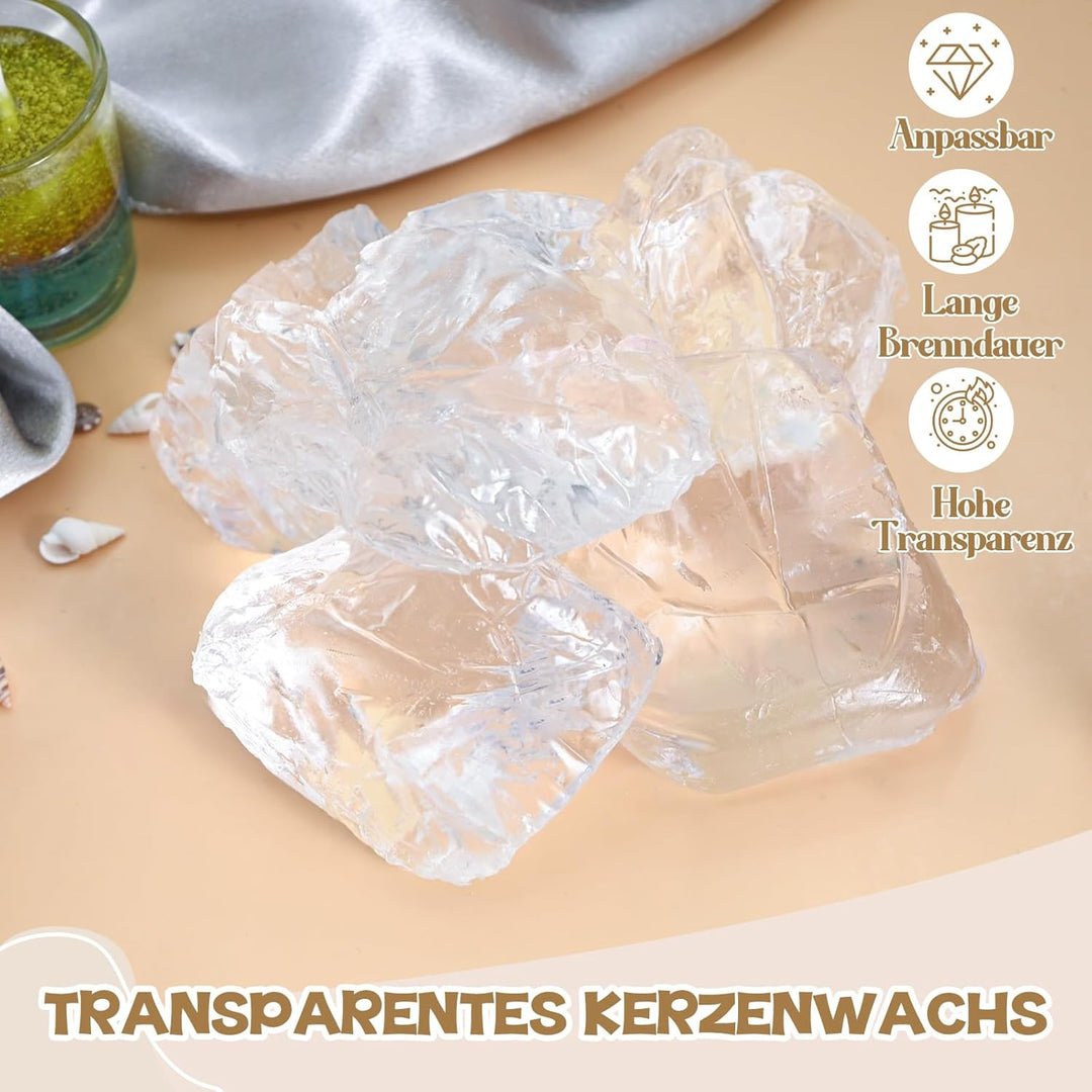 Vezerd Kerzen Selber Machen Set, Kreativ DIY Gelee Wachs Kerzenherstellung Kit, Candle Making Kit Ba