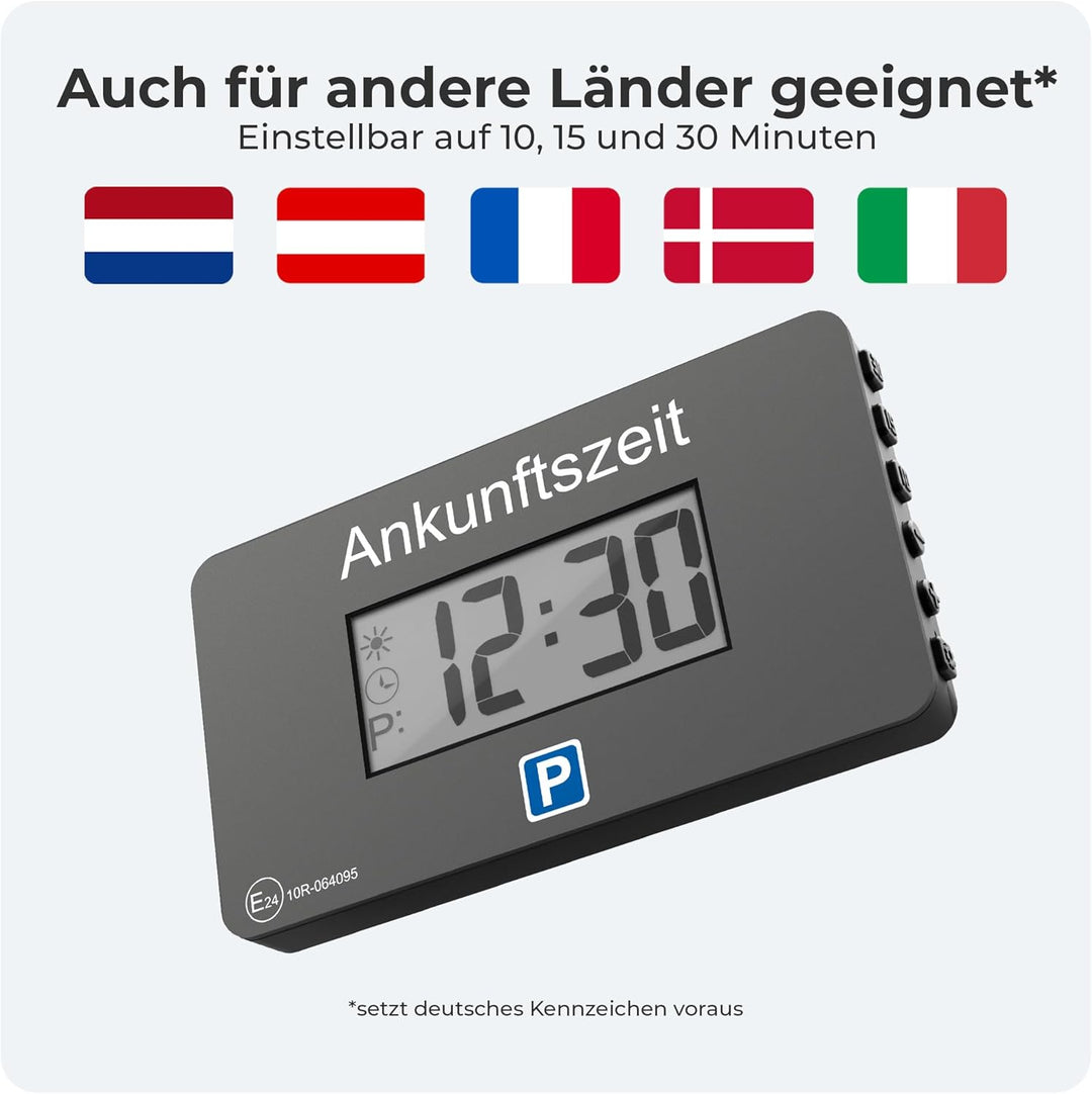 Parkwächter V1 automatische Parkscheibe gemäss der Strassenverkehrsordnung, Digitale Parkscheibe für