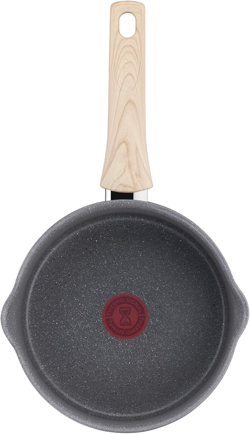 Tefal Natural Force Stielkasserolle, 20 cm, 3 l, Grau 20 cm Kochtopf, 20 cm Kochtopf