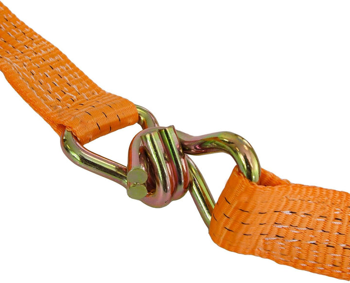TRUTZHOLM 2X Spanngurt mit Ratsche Zurrgurt 6m 3000kg 3to 2-TLG. 35mm TÜV/GS orange