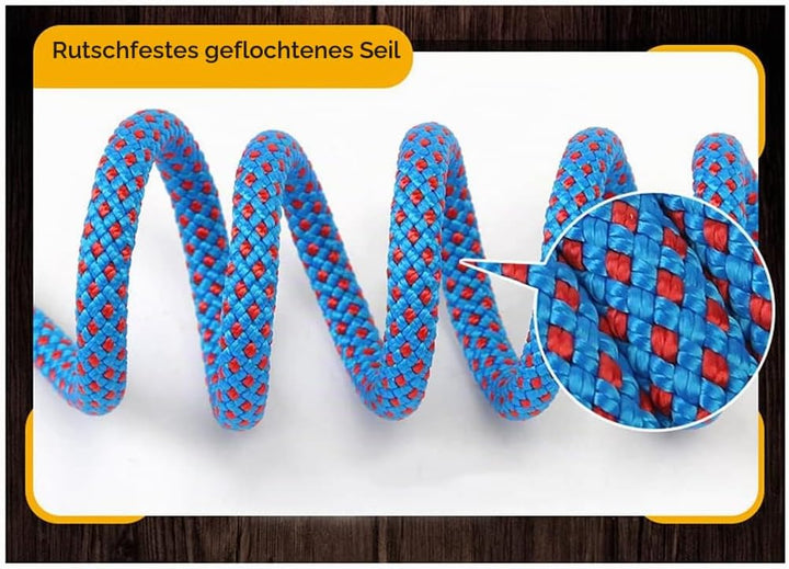 ZAselect Wäscheleine, 15 m, dick, für Garten, Outdoor, einfach festzuziehen… Blau 15m, Blau 15m