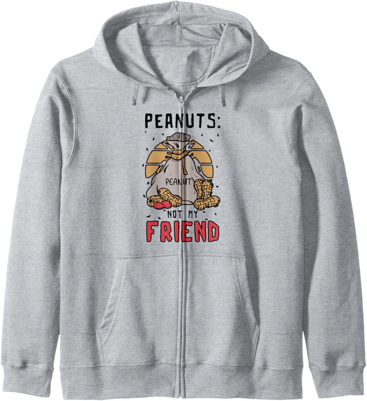 Peanuts Not My Friend Peanut Allergische Erdnussallergie Kapuzenjacke