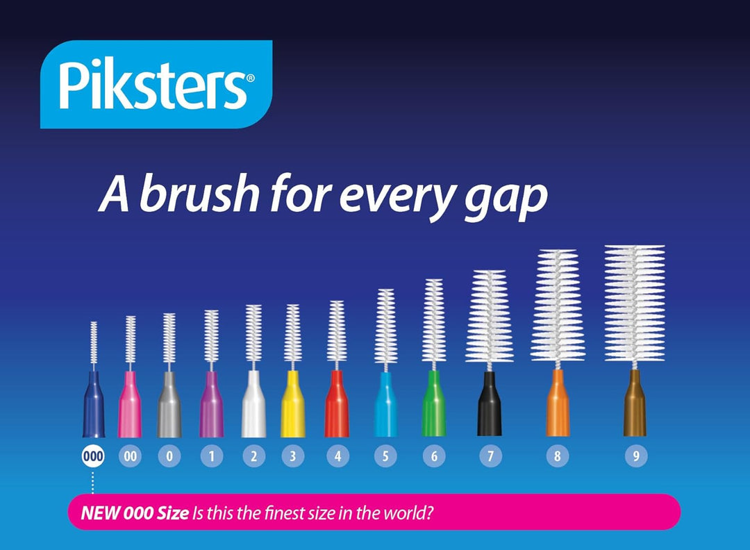 Pikster Interdental Brushes (40 Pack, Size 4 (Red)) 40 Pack Size 4 (Red), 40 Pack Size 4 (Red)