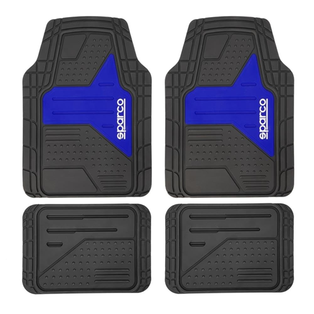 Sparco Teppichboden F511 Schwarz/Blau PVC PVC F511 BLAU, PVC F511 BLAU