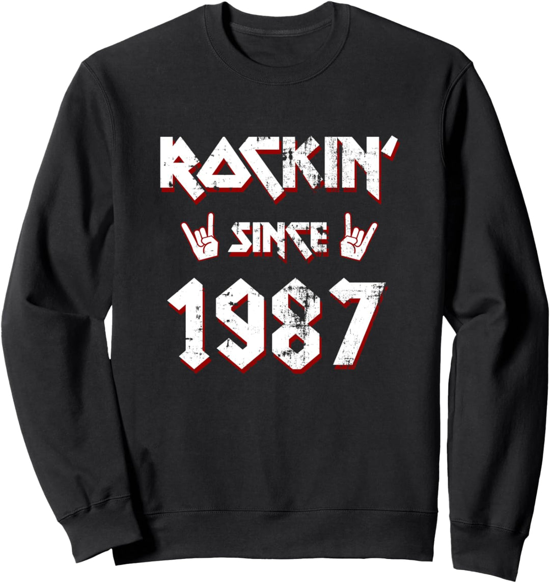 Rockin Since 1987 35 Jahre Alt Geburtstagsgeschenk Sweatshirt