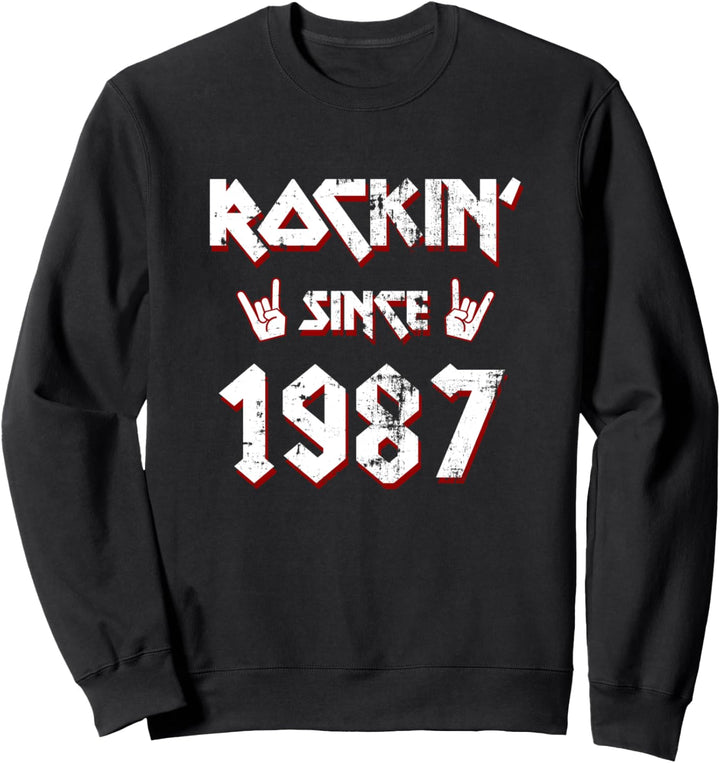 Rockin Since 1987 35 Jahre Alt Geburtstagsgeschenk Sweatshirt