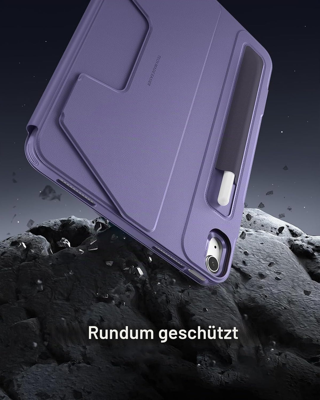 ESR für iPad Air 13 Zoll M4/M3/M2 Hülle (2026/2025/2024), drehbare Hülle mit Abnehmbarer Magnetabdec