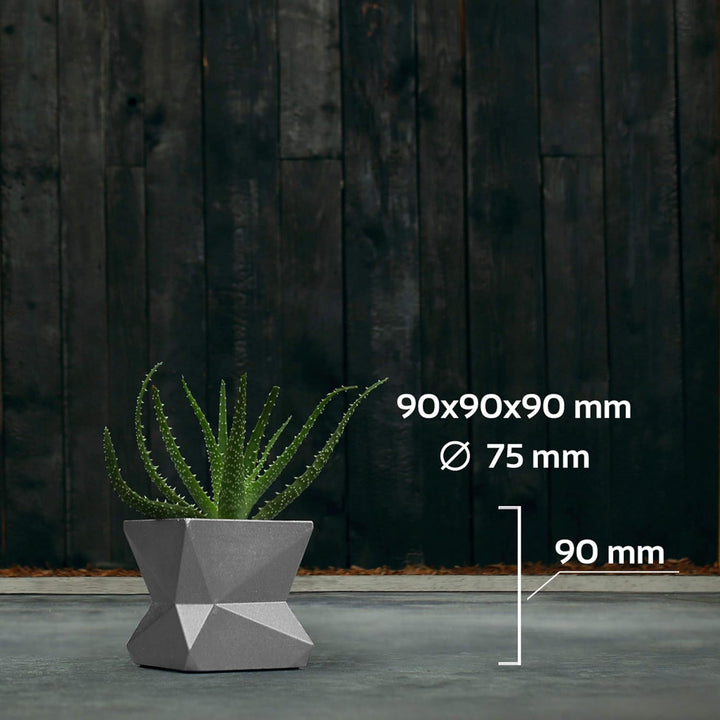 CONCRETTE Blumentopf Blumenkübel Zement-Pflanzkübel Übertopf aus Beton Modern No3 Ø 7,5 cm | 17 Farb