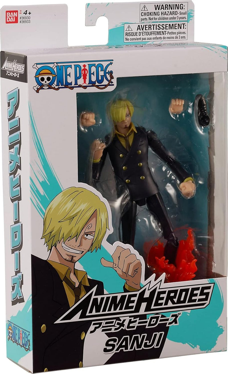 BANDAI – Anime Heroes – One Piece – Anime Heroes Figur 17 cm – Sanji – 36933, Sanji