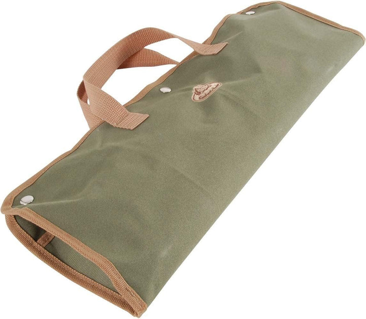 Esschert Design Grillbesteck in der Tasche, 4-teilig bestehen aus: Grillgabel, Grillzange, Wender, P